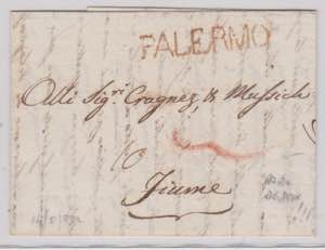 1802-SICILIA-Lettera da Palermo,via Genova ... 