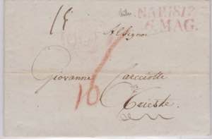 1817-NAPOLI-Lettera da Napoli per Trieste, ... 