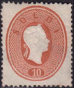 1861/62-III emissione, 10 soldi, bruno, ... 