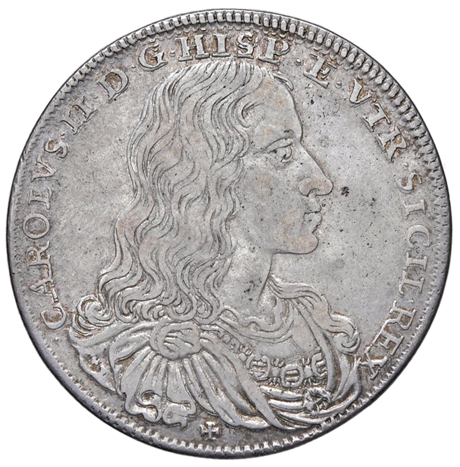 NAPOLI. Carlo II di Spagna (16741700). 50 Grana GMA Numismatica