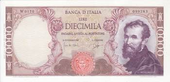 REPUBBLICA. Banca dItalia. 10000 ... 
