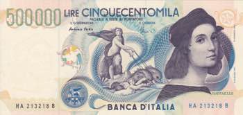 REPUBBLICA. Banca dItalia. 500000 ... 