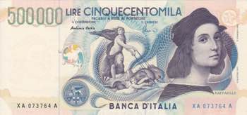 REPUBBLICA. Banca dItalia. 500000 ... 