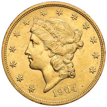 USA. 20 Dollari 1904 Liberty. AU ... 