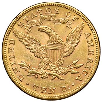 USA. 10 Dollari 1881 Liberty. AU ... 