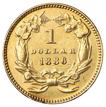 USA. 1 Dollaro 1886 Indiano. AU (g ... 
