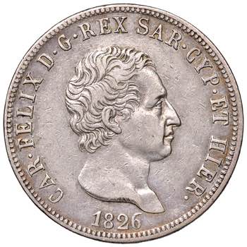 Carlo Felice (1821-1831). 5 lire ... 