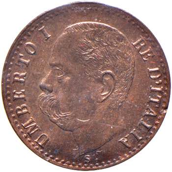 Umberto I (1878-1900). 1 centesimo ... 