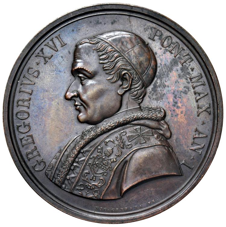 Gregorio XVI (1831-1846). Medaglia ... 
