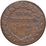 FRANCIA. Direttorio (1795-1799). 5 centimes ... 