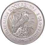 AUSTRALIA. 2 Dollars 1992 Kookaburra. AG (g ... 