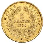 FRANCIA. Napoleone III (1852-1870). 5 francs ... 