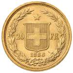 SVIZZERA. Confederazione. 20 franchi 1886. ... 