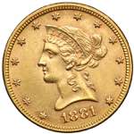 USA. 10 Dollari 1881 ... 