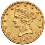 USA. 10 Dollari 1898 ... 