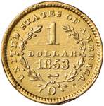 USA. 1 Dollaro 1853 Liberty. AU (g 1,63). ... 