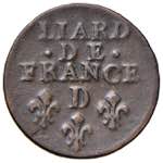 FRANCIA. Luigi XIV (1643-1715). Liard 1695 D ... 