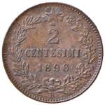 Umberto I (1878-1900). 2 centesimi 1896. CU. ... 