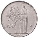 Repubblica Italiana. 100 lire 1960 Minerva. ... 