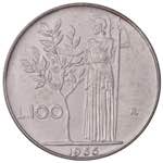 Repubblica Italiana. 100 lire 1966 Minerva. ... 