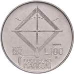 Repubblica Italiana. 100 lire 1974 Marconi ... 