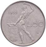 Repubblica Italiana. 50 lire 1955 Vulcano. ... 