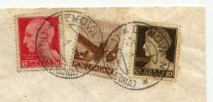 Lettera Stampati da Genova 03 GEN 1946 per ... 