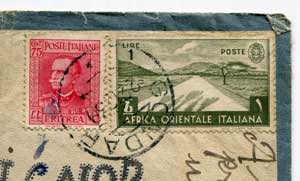 Lettera in Posta Aerea da Gondar 22 DIC 1939 ... 