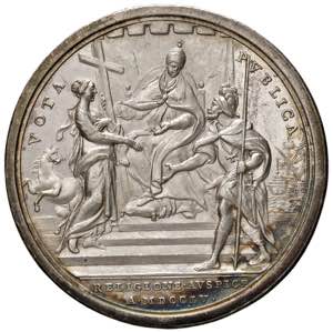 Benedetto XIV (1740-1758). Medaglia 1755 An. ... 