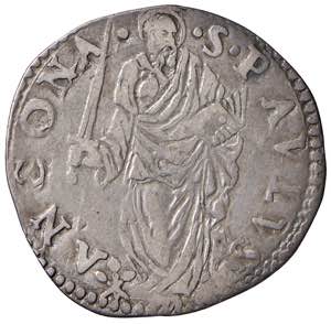ANCONA. Paolo IV (1555-1559). Giulio. AG (g ... 
