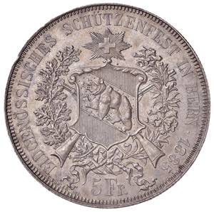 SVIZZERA. 5 Franchi 1885 Tiro Federale di ... 