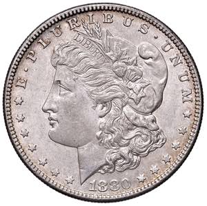 USA. Dollaro 1880 S. AG ... 