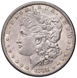USA. Dollaro 1881 S. AG ... 