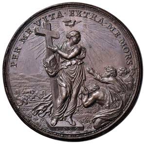 Clemente X (1670-1676). Medaglia 1673 An. ... 