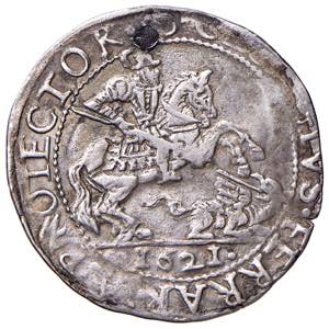 FERRARA. Paolo V (1605-1621) Giulio 1621. AG ... 