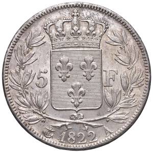 FRANCIA. Luigi XVIII (1814-1824). 5 Franchi ... 
