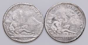 NAPOLI. Lotto di 2 monete: 120 Grana 1734, ... 