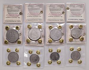 SAVOIA. Lotto di 8 monete serie Impero: 2 ... 