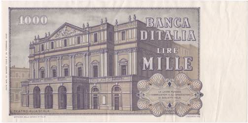 REPUBBLICA. Biglietto di banca. 1000 lire ... 