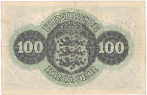 DANIMARCA. Biglietto da 100 Kroner 1958. ... 