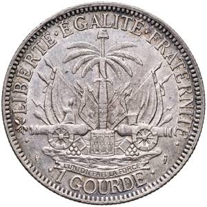HAITI. Repubblica. 1 Gourde 1882. AG (g ... 