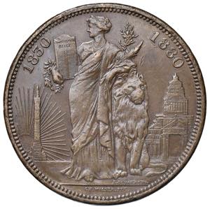 BELGIO. Leopoldo II (1865-1909). Medaglia su ... 