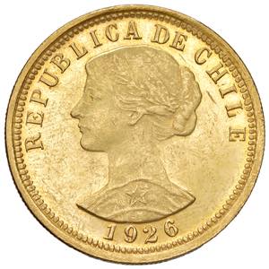 CILE. 100 Pesos 1926. AU ... 
