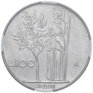 REPUBBLICA (dal 1946). 100 Lire 1959. AC. ... 