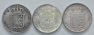 NAPOLI. Lotto di 3 monete. 60 Grana 1832, ... 