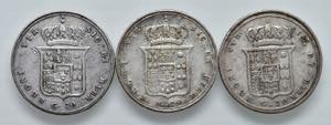 NAPOLI. Lotto di 3 monete. 20 Grana 1853, ... 