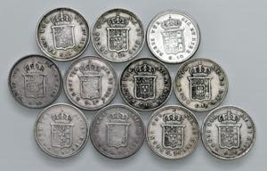 NAPOLI. Lotto di 11 monete. 10 Grana 1833, ... 
