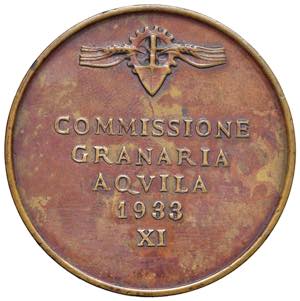 AQUILA (L). XI-1933 - Medaglia Commissione ... 