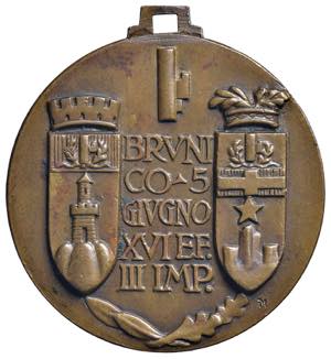 BRUNICO. 5 giugno XVI-1938 - Medaglia ... 