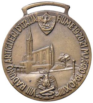 FIUME. XVIII-1940 - Medaglia VIII Raduno ... 